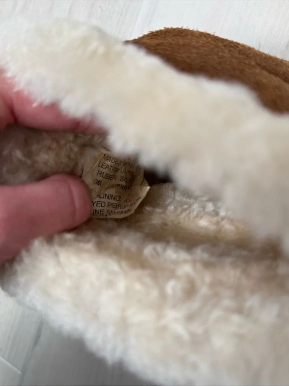 Michael Kors Chestnut Suede-Look Bootie with Cream Shearling and Gold Logo 9M